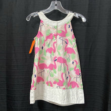 Load image into Gallery viewer, flamingo print sun dress
