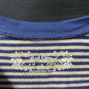 striped 3/4 sleeve dress