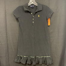 Load image into Gallery viewer, ruffle bottom polo dress
