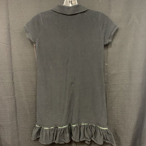 ruffle bottom polo dress