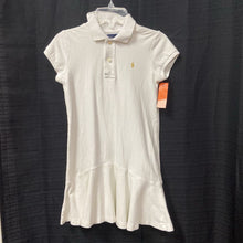 Load image into Gallery viewer, ruffle bottom polo dress
