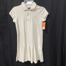 Load image into Gallery viewer, ruffle bottom polo dress
