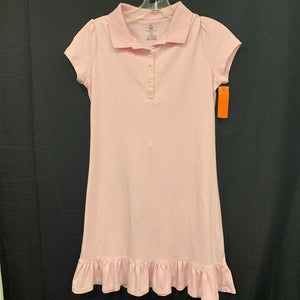 ruffle bottom polo dress