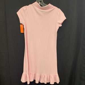 ruffle bottom polo dress
