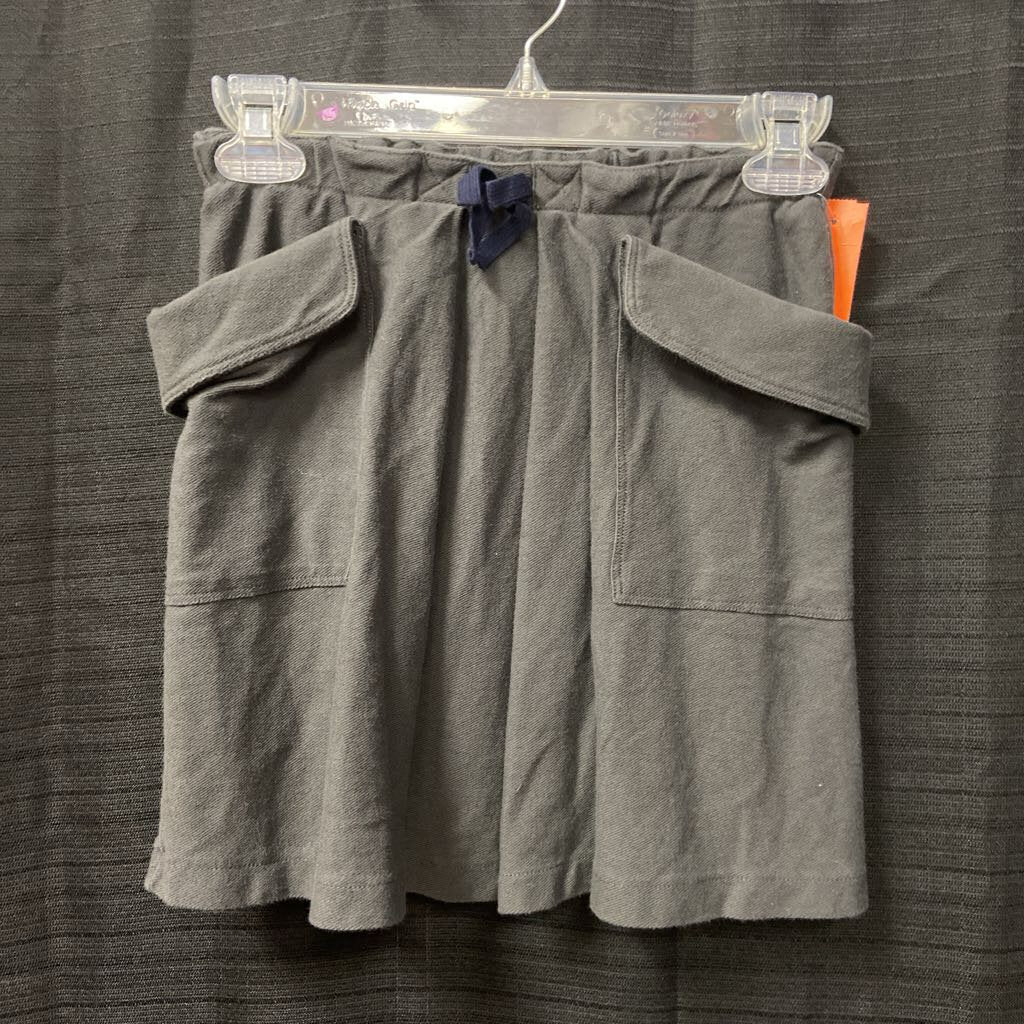 large pocket tie front skirt