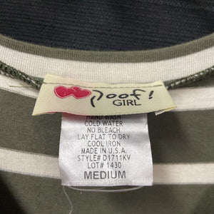 striped dress w/heart chain