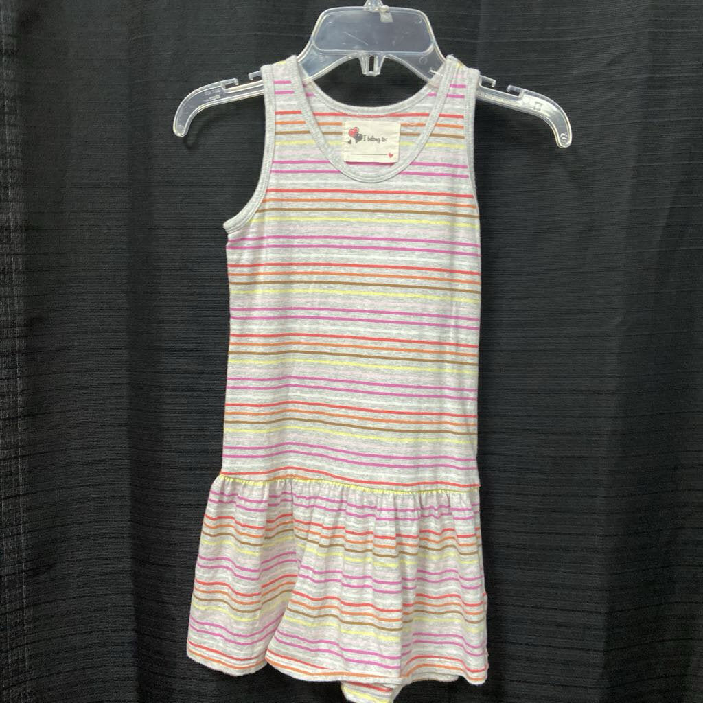 ruffle bottom tank top dress