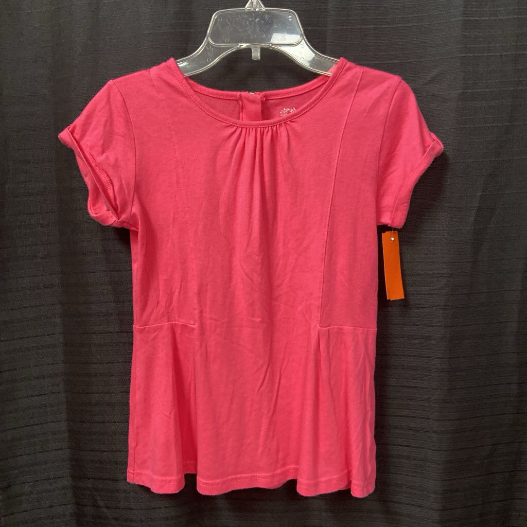 button sleeve zipper back top