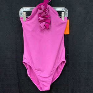 ruffle bows halter swim suit