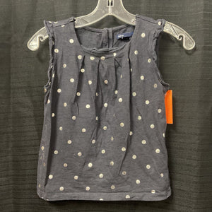 polka dot ruffle sleeve top