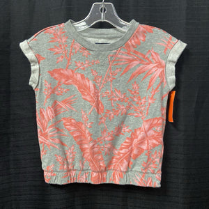 hawaiian print crop top