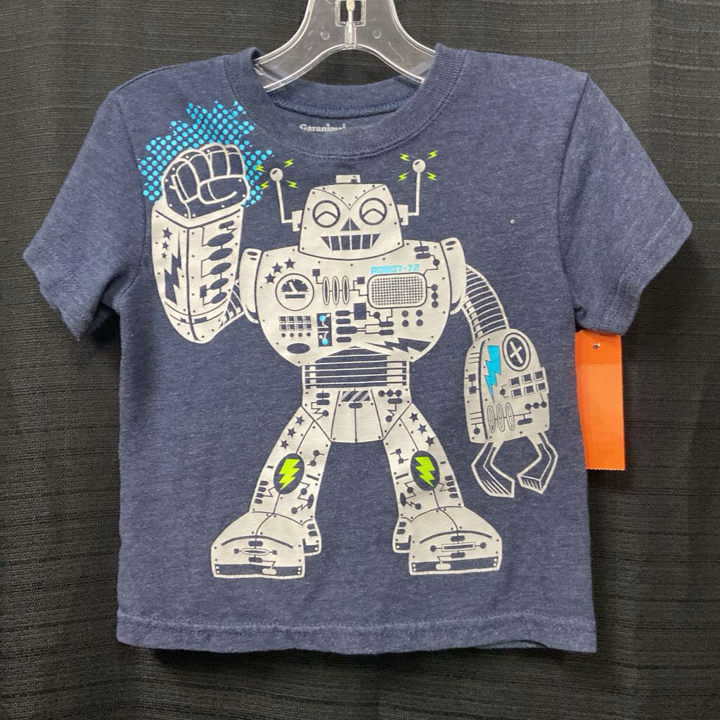 electric robot graphic shirt