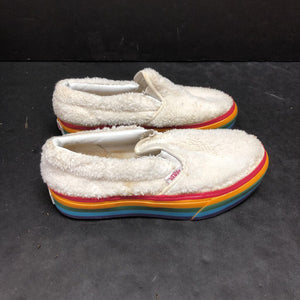 Girls Fuzzy Slip On Shoes