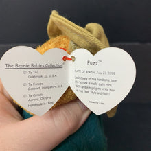 Load image into Gallery viewer, Fuzz the Bear Beanie Baby w/ outfit

