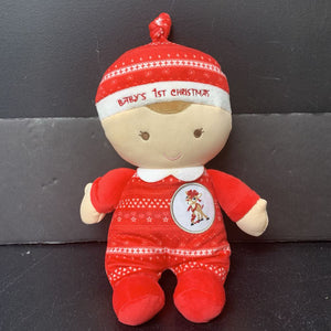 "Baby's 1st Christmas" Nursery Plush Doll