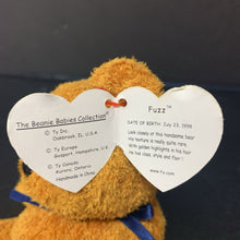Load image into Gallery viewer, Fuzz the Bear Beanie Baby
