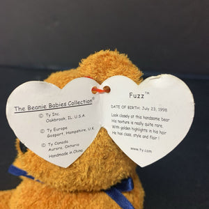 Fuzz the Bear Beanie Baby