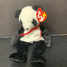 Load image into Gallery viewer, Fortune the Panda Bear Beanie Baby
