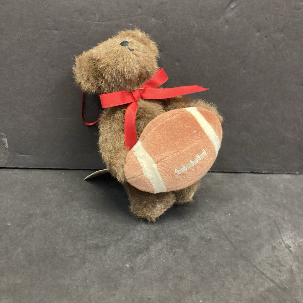 The Head Bean Collection Football Bear Plush