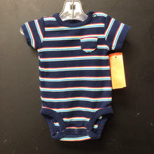 Load image into Gallery viewer, striped snap outfit w/pocket
