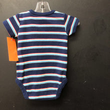 Load image into Gallery viewer, striped snap outfit w/pocket
