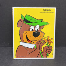 Load image into Gallery viewer, 14pc Wooden Yogi- Better than the Average Bear Puzzle 1980 Vintage Collectible
