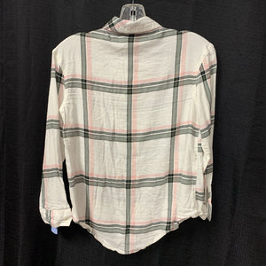 Plaid Button Down Top