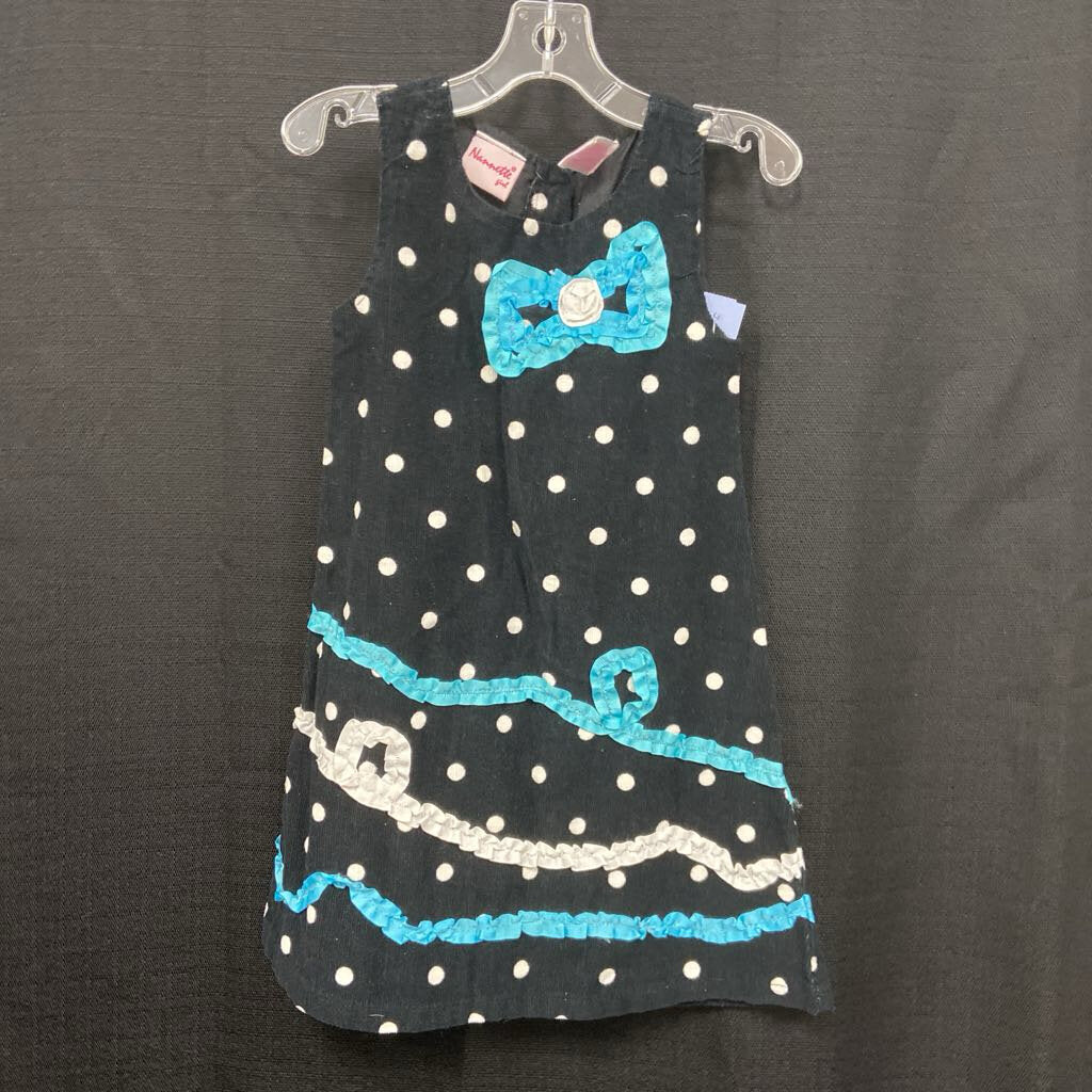 Polka Dot Corduroy Dress