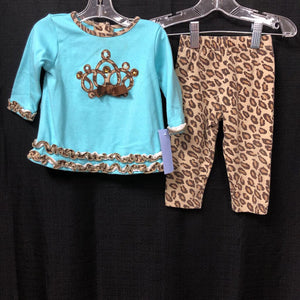 2pc Animal Print Outfit