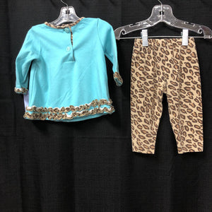 2pc Animal Print Outfit