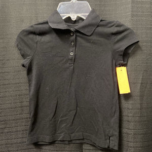 black button polo top