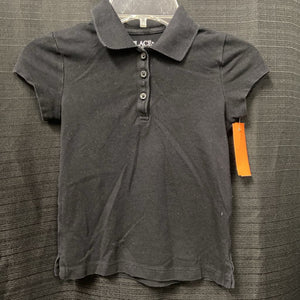 black button polo top