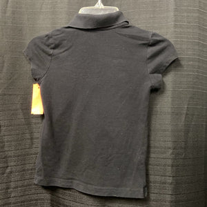 black button polo top