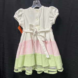 tiered dress w/ flowers