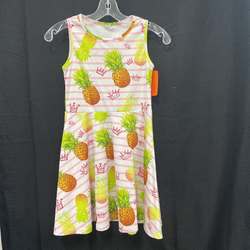 striped pineapple dress