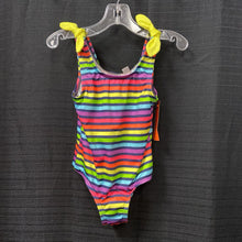 Load image into Gallery viewer, rainbow stripe swim suit
