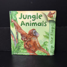 Load image into Gallery viewer, Jungle Animals (Jinny Johnson &amp; Nicki Palin) (Flip the Flaps) -educational paperback
