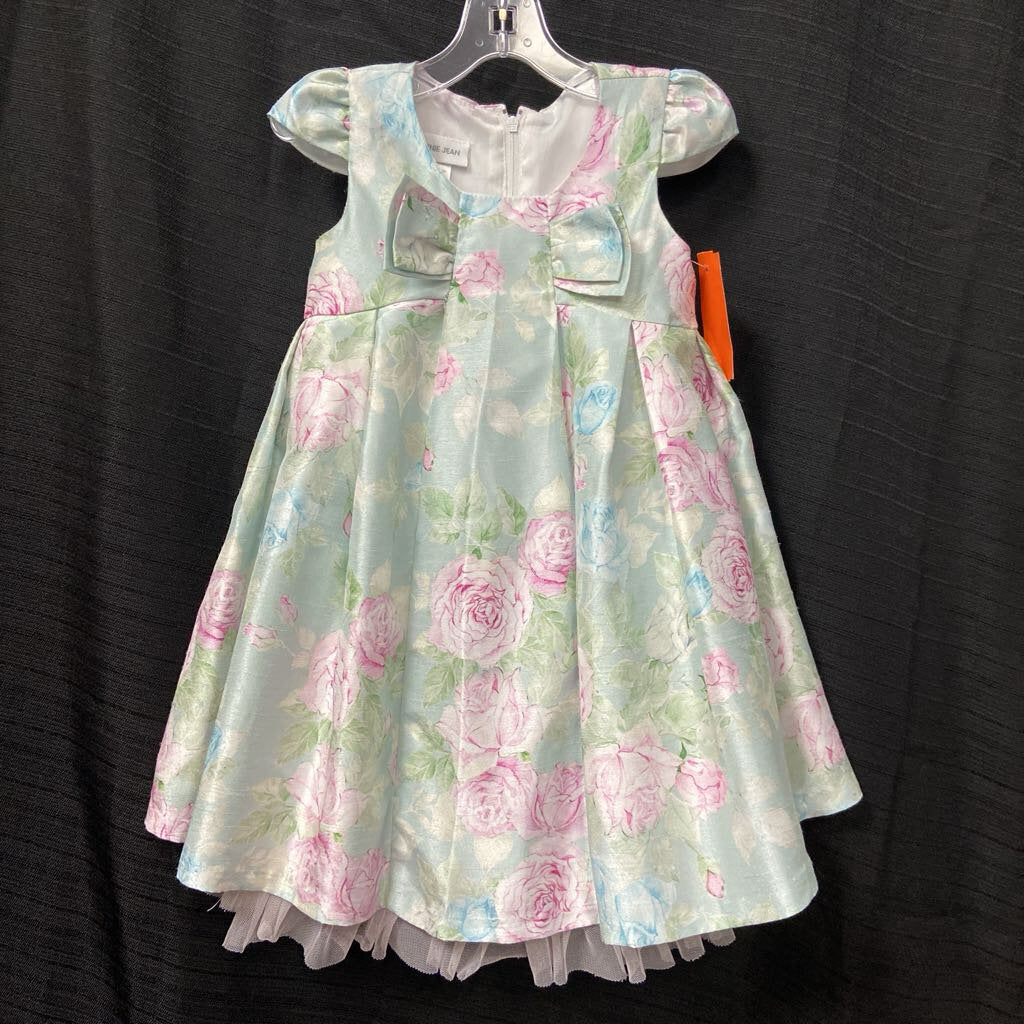 roses print formal dress