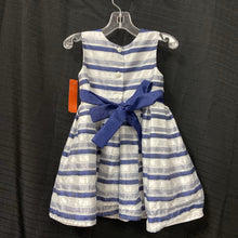 Load image into Gallery viewer, striped pattern formal dress
