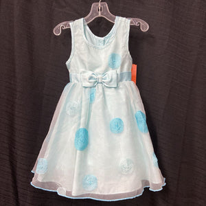 large swirl dots formal dress