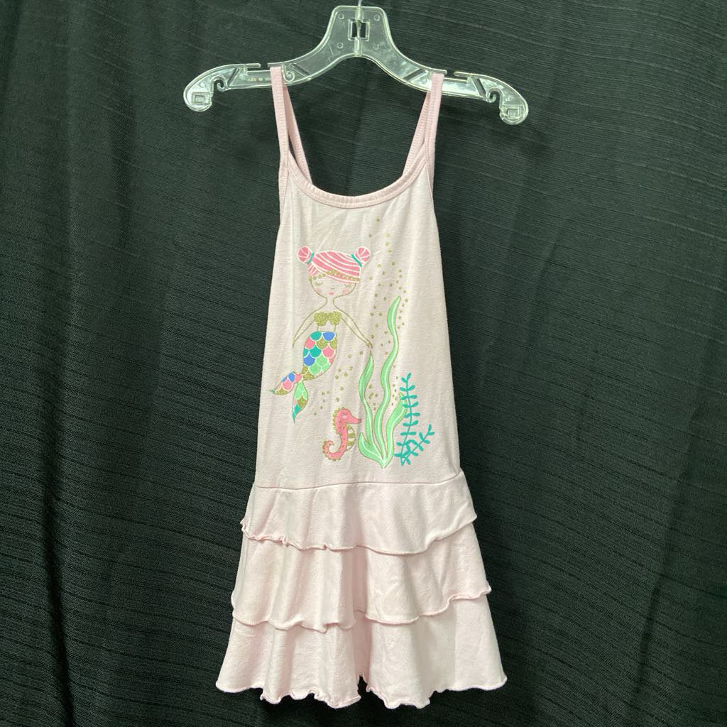 mermaid strap sleeve dress