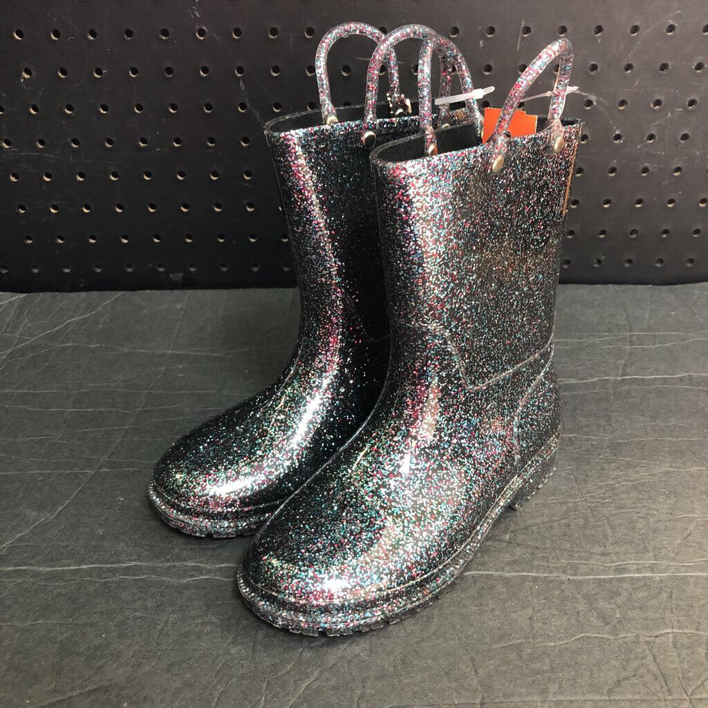 Girls Sparkly Rain Boots