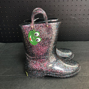 Girls Sparkly Rain Boots