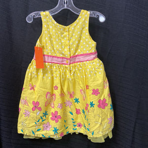 flowers/butterflies shirt dress