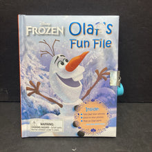 Load image into Gallery viewer, Olaf's Fun File (Disney Frozen) -hardcover activity
