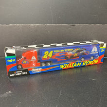 Load image into Gallery viewer, Authentics Wiliam Byron Hendrick Motorsports #24 Car Hauler 1/64 (NEW)
