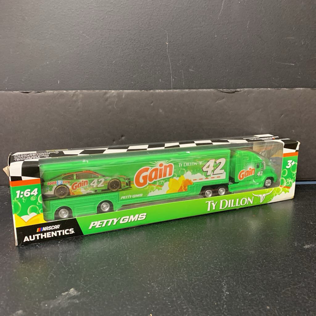 Authentics Ty Dillon Petty GMS #42 Car Hauler 1/64 (NEW)
