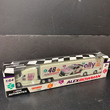 Load image into Gallery viewer, Authentics Alex Bowman Hendrick Motorsports #48 Car Hauler 1/64 NASCAR (NEW)
