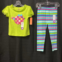 Load image into Gallery viewer, dots bird 2pc outfit w/ stripe pants
