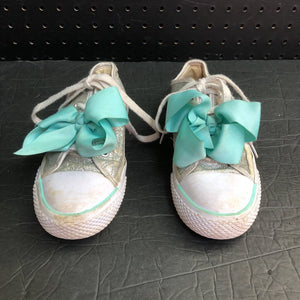Girls Sparkly Bow Shoes